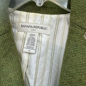 Banana Republic Green wool casual blazer